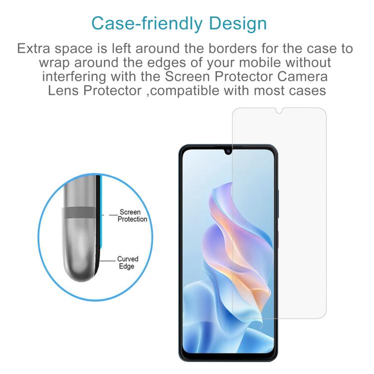 For ZTE Blade A76 5G 10pcs 0.3mm High Aluminum Tempered Glass Film