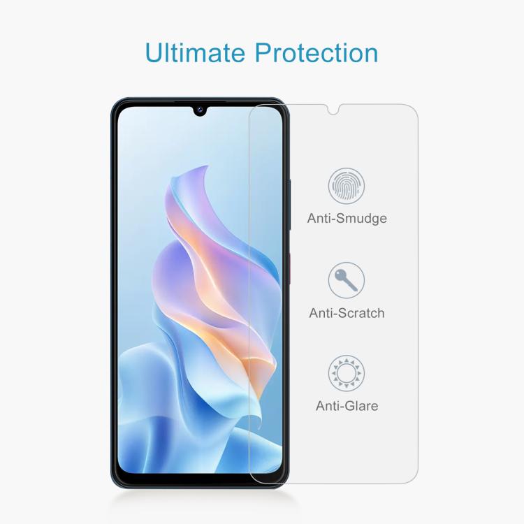For ZTE Blade A76 5G 10pcs 0.3mm High Aluminum Tempered Glass Film