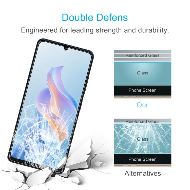 For ZTE Blade A76 5G 50pcs 0.3mm High Aluminum Tempered Glass Film