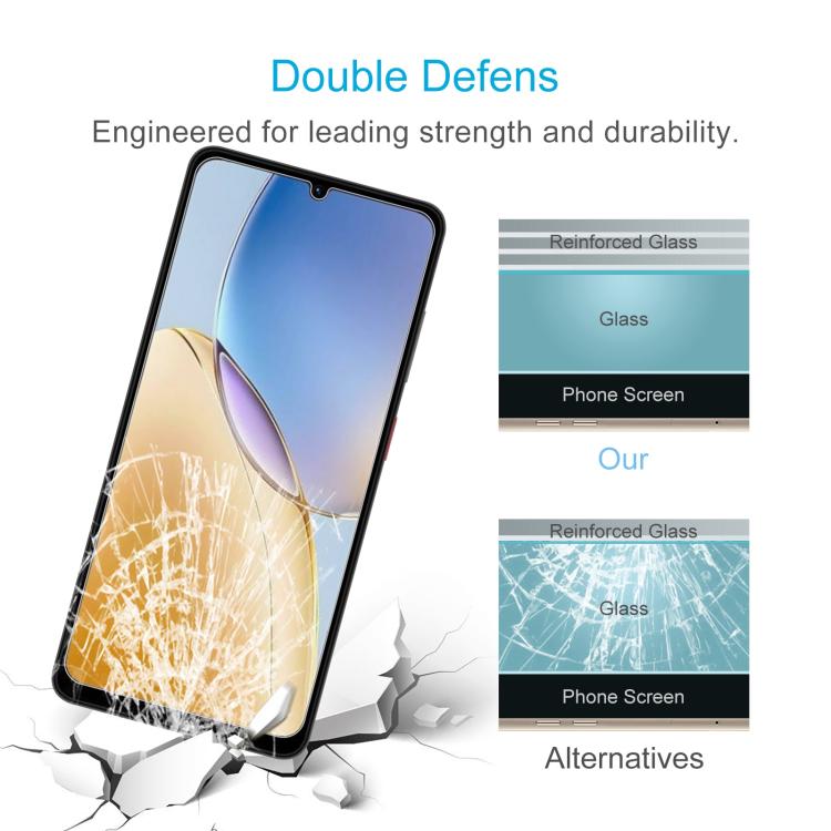 For ZTE Blade A56 Pro 50pcs 0.3mm High Aluminum Tempered Glass Film