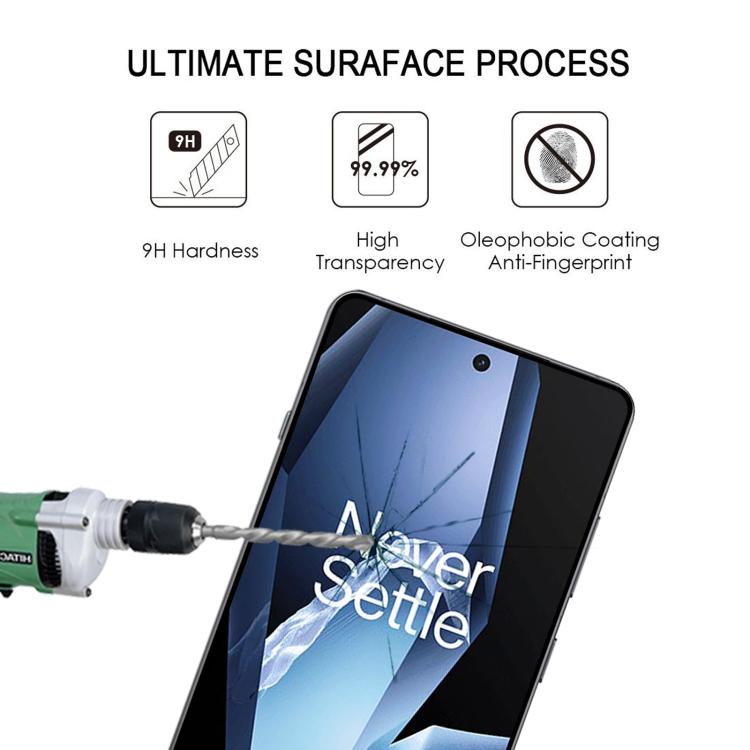 For OnePlus Ace 5 High Aluminum Full Screen Silk Printing Tempered Glass Film