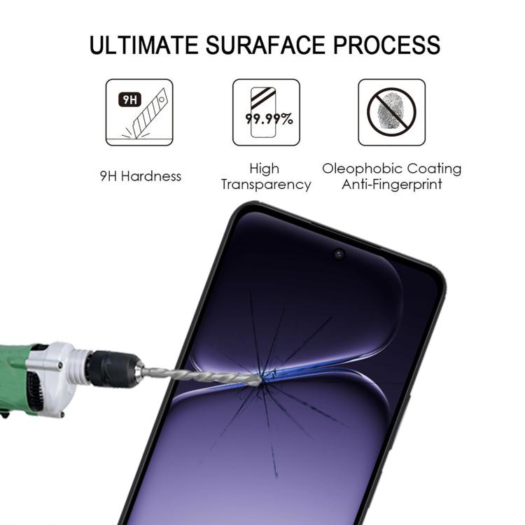 For OnePlus Nord CE6 Lite High Aluminum Full Screen Silk Printing Tempered Glass Film