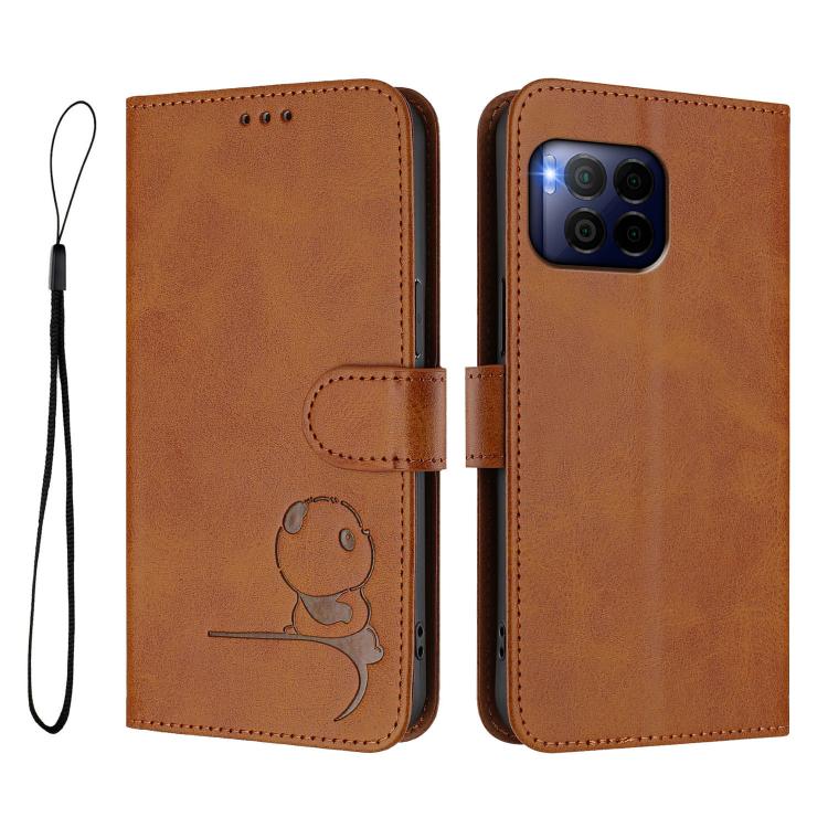 For T-Mobile Revvl 7 Pro / T Phone 2 Pro 5G Litter Panda Embossing RFID Leather Phone Case with Lanyard