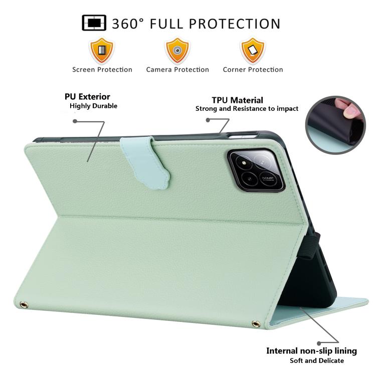 For Xiaomi Pad 8 / 8 Pro 7 / 7 Pro Cat Skin-feel Litchi Leather Tablet Case