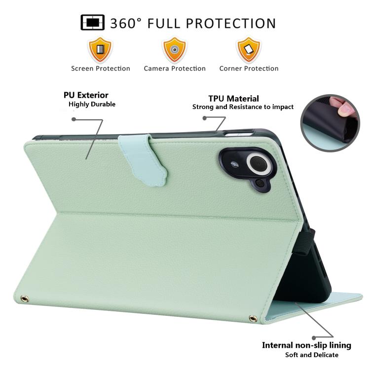 For Xiaomi Redmi K Pad Cat Skin-feel Litchi Leather Tablet Case