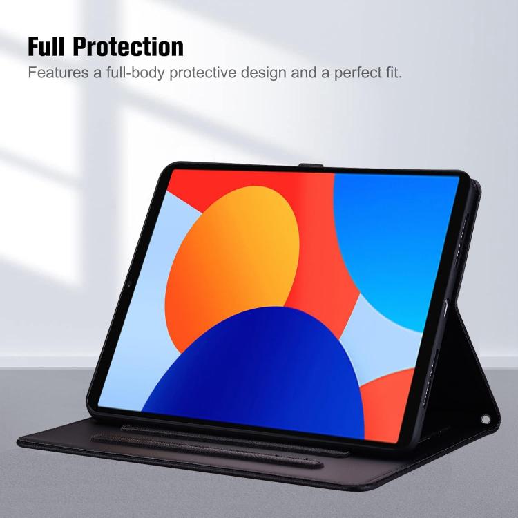 For Xiaomi Redmi Pad SE 8.7 Cat Skin-feel Litchi Leather Tablet Case