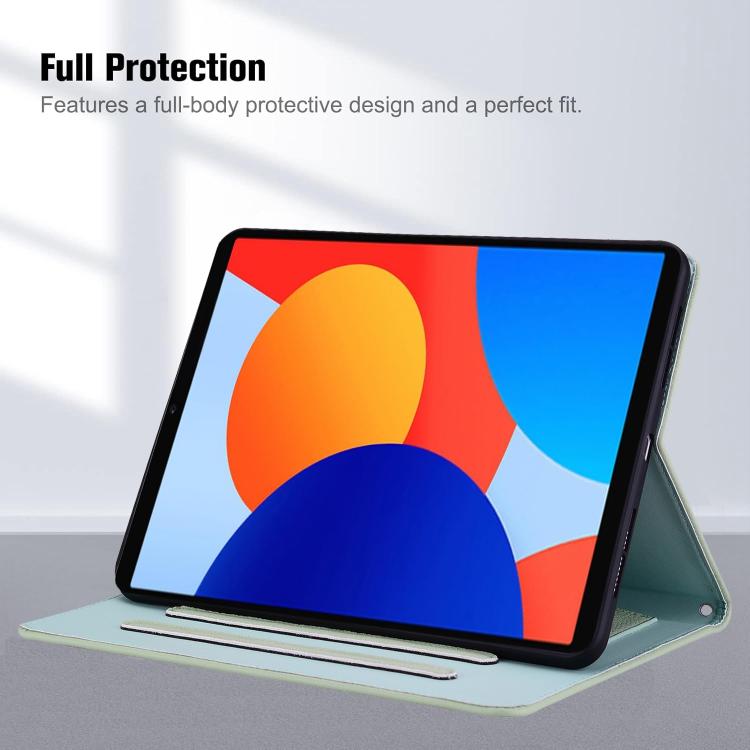 For Xiaomi Redmi Pad SE 8.7 Cat Skin-feel Litchi Leather Tablet Case