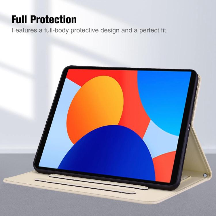 For Xiaomi Redmi Pad SE 8.7 Cat Skin-feel Litchi Leather Tablet Case