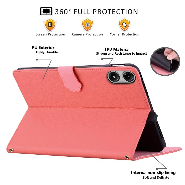 For Xiaomi Redmi Pad 2 Pro / Pro / Poco Pad Cat Skin-feel Litchi Leather Tablet Case