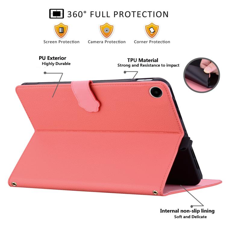 For Xiaomi Redmi Pad 2 SE 9.7 2026 Cat Skin-feel Litchi Leather Tablet Case