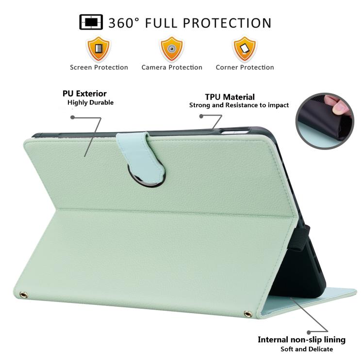 For Honor MagicPad 2 12.3 2024 Cat Skin-feel Litchi Leather Tablet Case