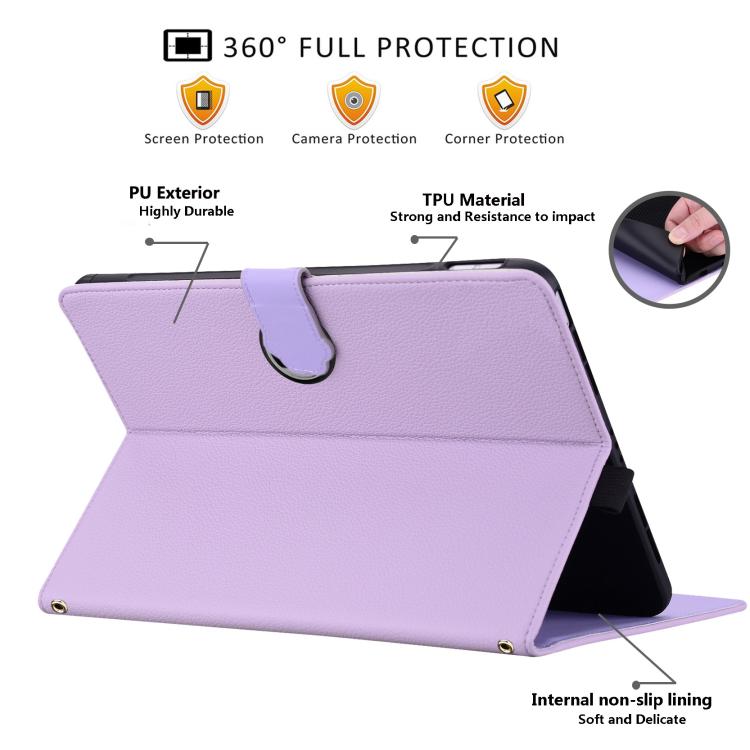For Honor MagicPad 2 12.3 2024 Cat Skin-feel Litchi Leather Tablet Case