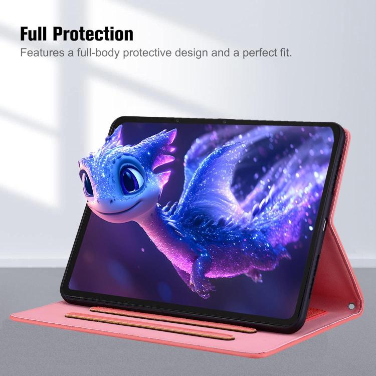 For Honor MagicPad4 / 3 Pro 12.3 2026 Cat Skin-feel Litchi Leather Tablet Case