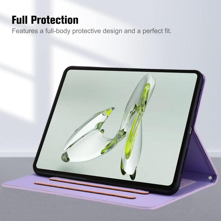 For OnePlus Pad Pro 12.1 / Pad 2 12.1 2024 Cat Skin-feel Litchi Leather Tablet Case