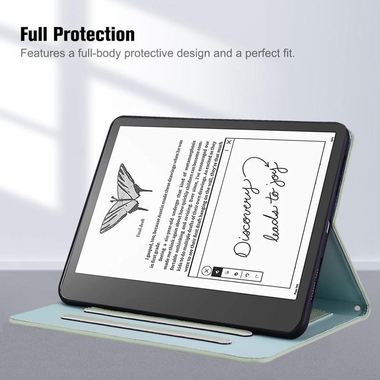 For Amazon Kindle Scribe 10.2 2022 / 2024 Cat Skin-feel Litchi Leather Tablet Case