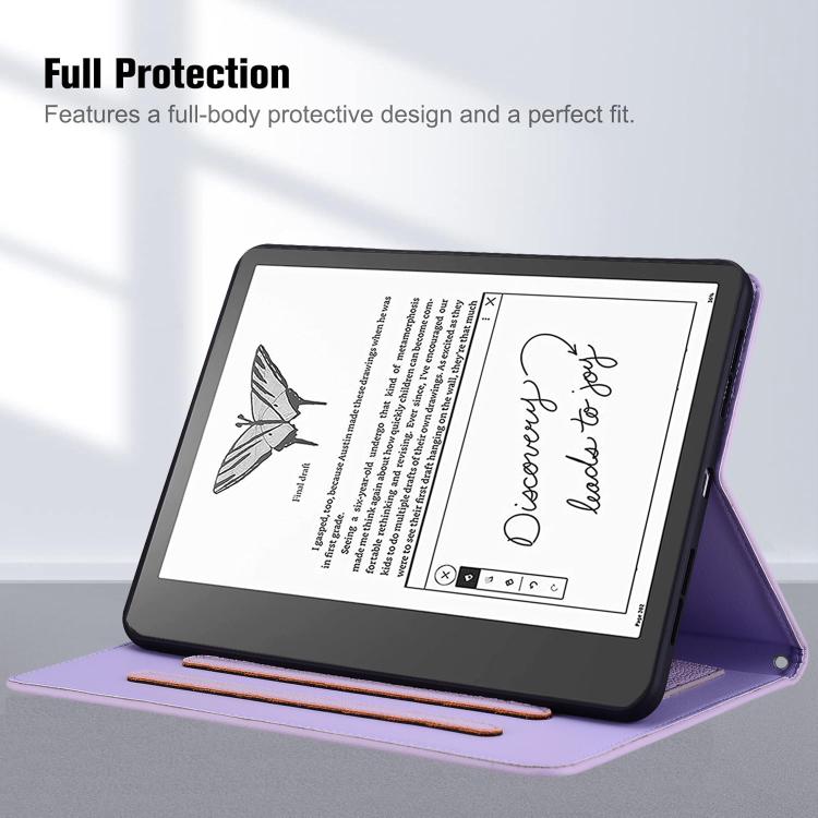 For Amazon Kindle Scribe 10.2 2022 / 2024 Cat Skin-feel Litchi Leather Tablet Case
