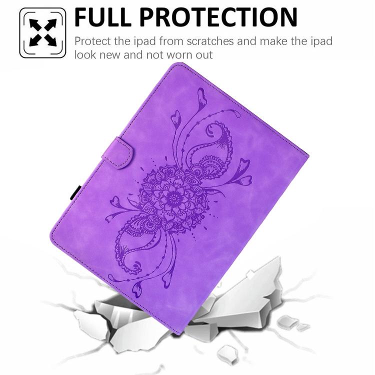 For Lenovo Xiaoxin Pad 11 2025 Mandala Embossed Smart Leather Tablet Case