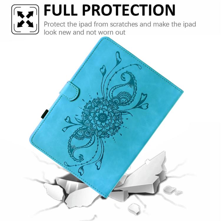 For Lenovo Xiaoxin Pad 12.1 2025 Mandala Embossed Smart Leather Tablet Case