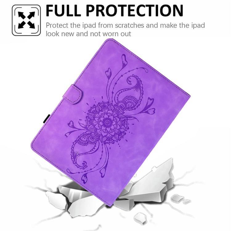 For Lenovo Xiaoxin Pad 12.1 2025 Mandala Embossed Smart Leather Tablet Case
