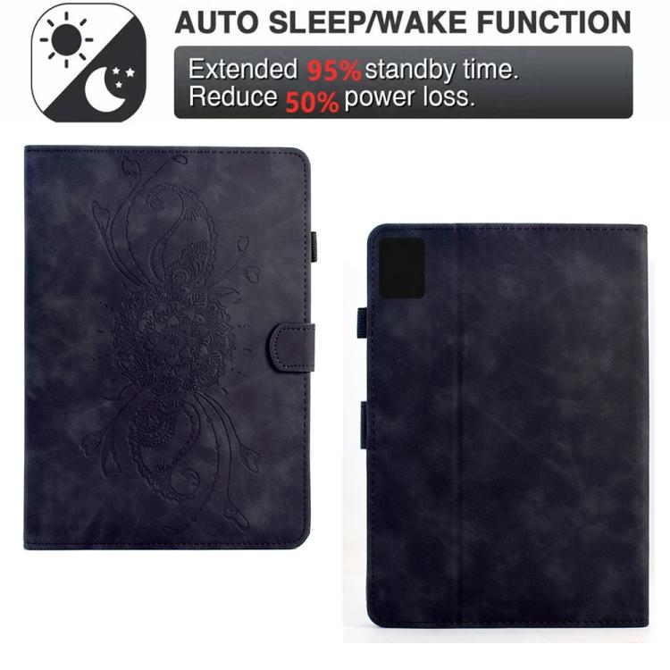 For Lenovo Xiaoxin Pad 12.1 2025 Mandala Embossed Smart Leather Tablet Case
