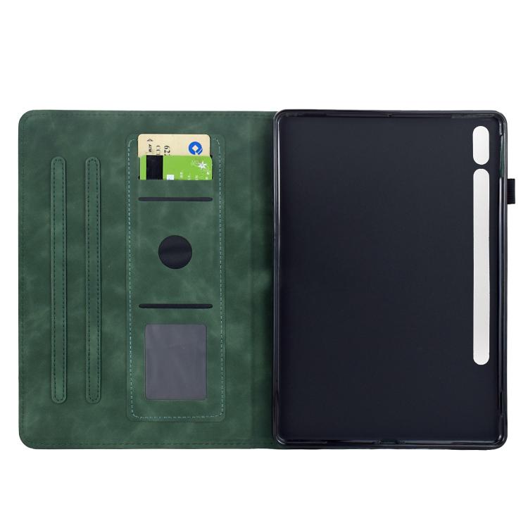 For Samsung Galaxy Tab S10 FE+ Mandala Embossed Smart Leather Tablet Case