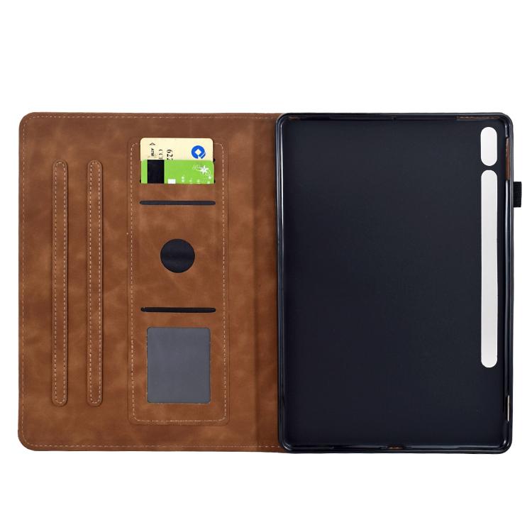 For Samsung Galaxy Tab S10 FE+ Mandala Embossed Smart Leather Tablet Case