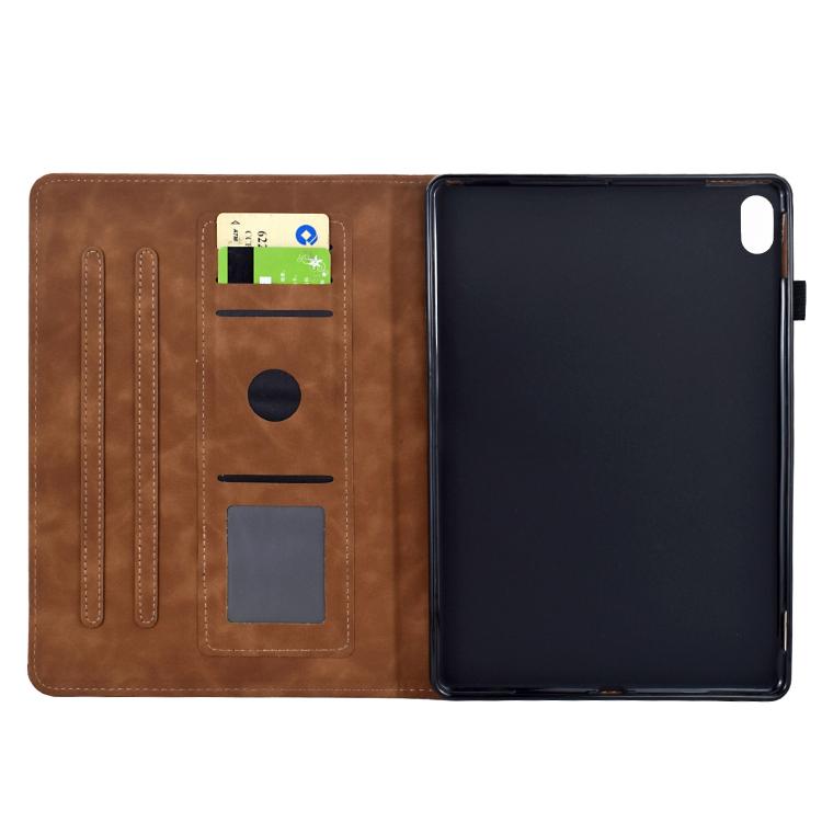 For Samsung Galaxy Tab S11 Mandala Embossed Smart Leather Tablet Case