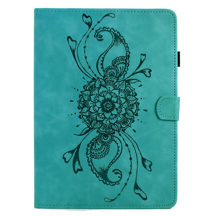 For Samsung Galaxy Tab S11 Mandala Embossed Smart Leather Tablet Case