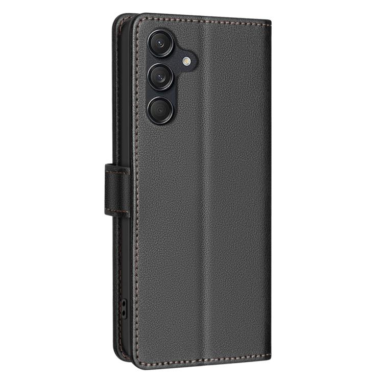 For Samsung Galaxy S25 FE 5G Litchi Texture RFID Anti-theft Leather Phone Case