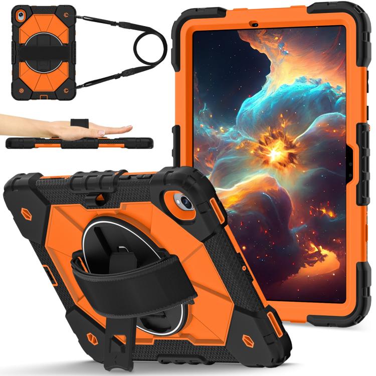 For Samsung Galaxy Tab S11 Contrast Color Robot Silicone Hybrid PC Tablet Case