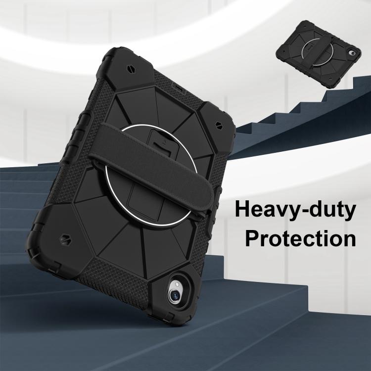 For Samsung Galaxy Tab S11 Contrast Color Robot Silicone Hybrid PC Tablet Case