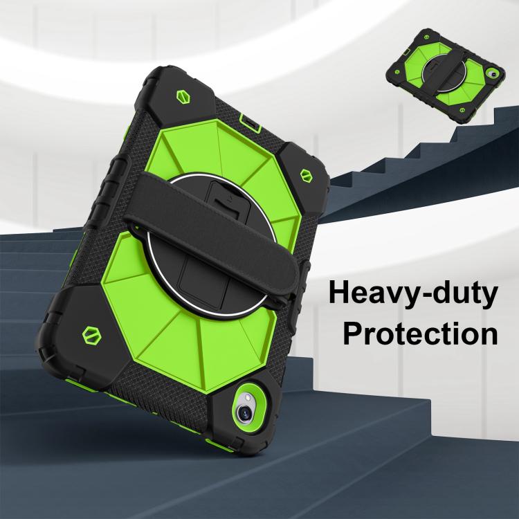 For Samsung Galaxy Tab S11 Contrast Color Robot Silicone Hybrid PC Tablet Case
