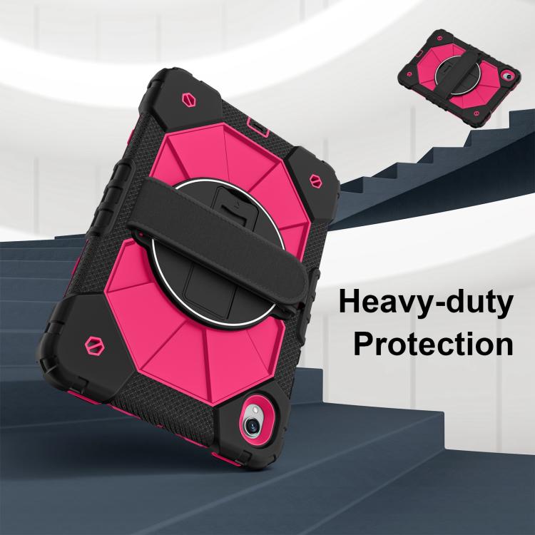 For Samsung Galaxy Tab S11 Contrast Color Robot Silicone Hybrid PC Tablet Case