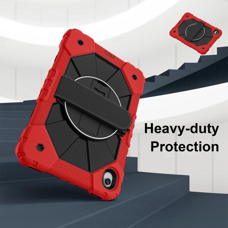 For Samsung Galaxy Tab S11 Contrast Color Robot Silicone Hybrid PC Tablet Case
