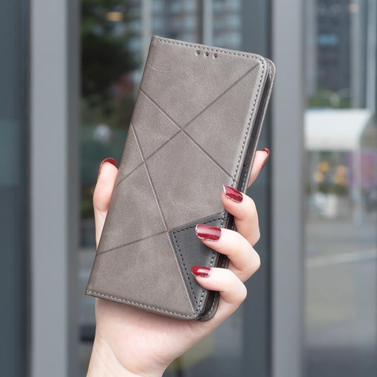 For Samsung Galaxy S26 5G Rhombus Texture Magnetic Leather Phone Case