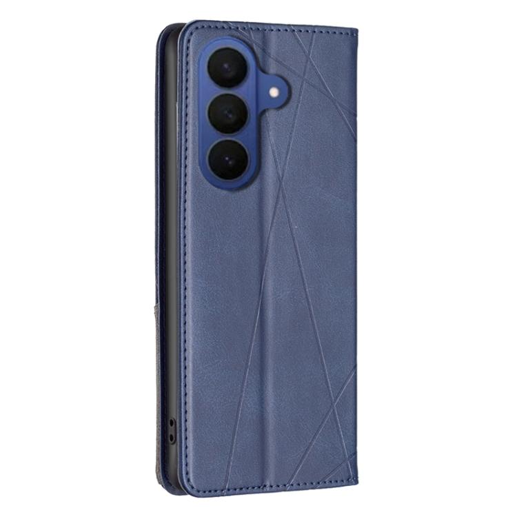 For Samsung Galaxy S26 5G Rhombus Texture Magnetic Leather Phone Case