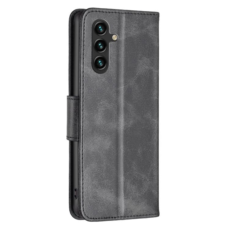 For Samsung Galaxy S25 FE 5G Lambskin Texture Pure Color Flip Leather Phone Case