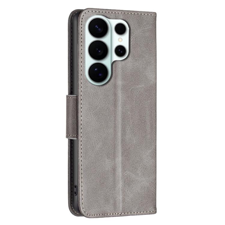 For Samsung Galaxy S26 Ultra 5G Lambskin Texture Pure Color Flip Leather Phone Case
