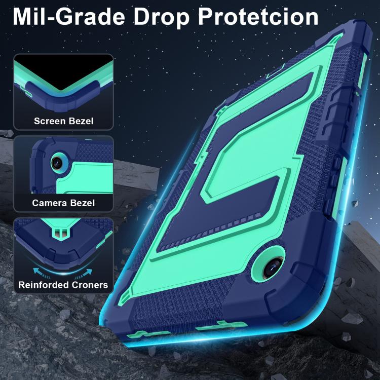 For Samsung Galaxy Tab A11+ Big Holder Silicone Hydric PC Tablet Case with Shoulder Strap