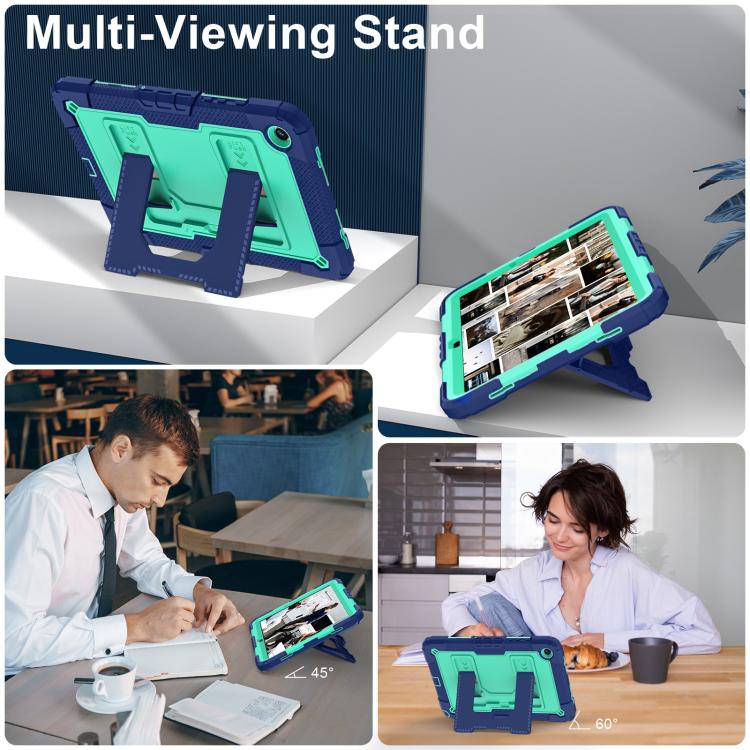 For Samsung Galaxy Tab A11+ Big Holder Silicone Hydric PC Tablet Case with Shoulder Strap