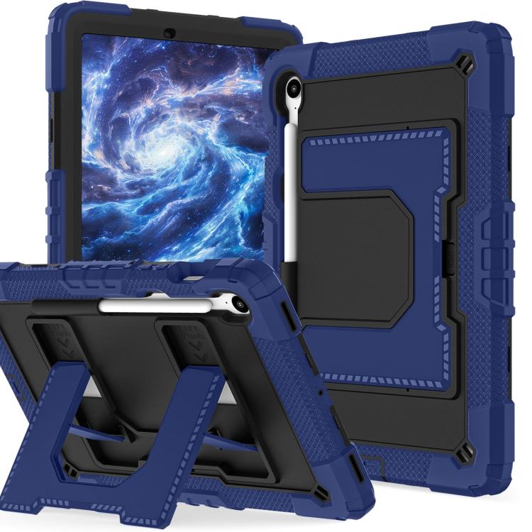 For Samsung Galaxy Tab S10 Lite / S10 FE Big Holder Silicone Hydric PC Tablet Case with Shoulder Strap