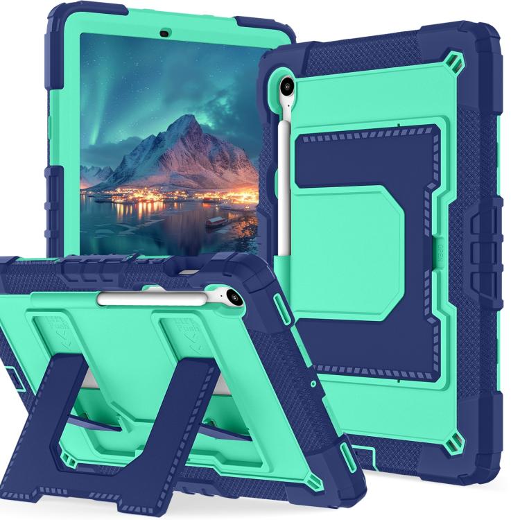 For Samsung Galaxy Tab S10 Lite / S10 FE Big Holder Silicone Hydric PC Tablet Case with Shoulder Strap