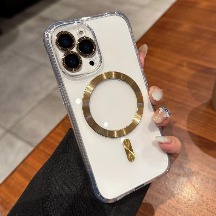 For iPhone 14 Pro Max Transparent Acrylic MagSafe Phone Case