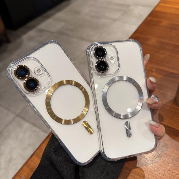 For iPhone 15 Transparent Acrylic MagSafe Phone Case