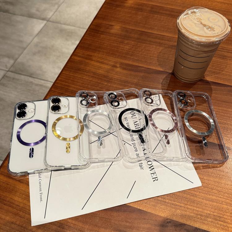 For iPhone 15 Transparent Acrylic MagSafe Phone Case