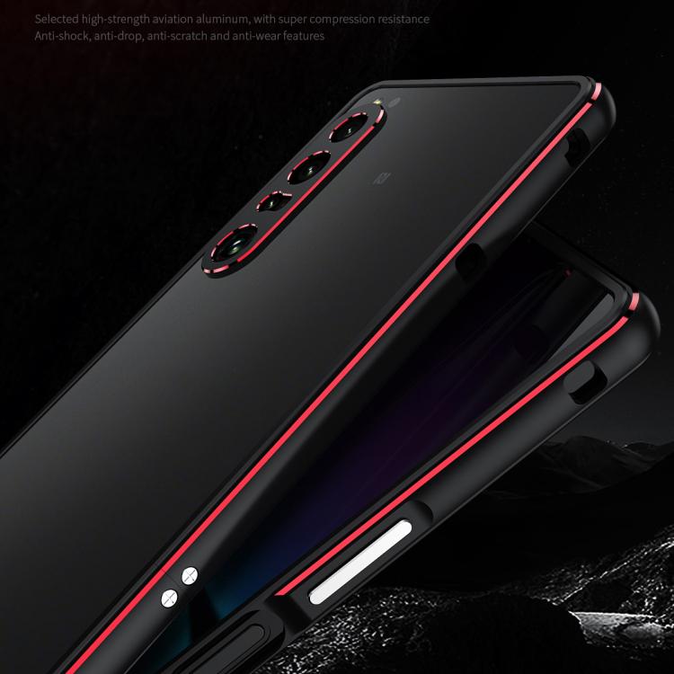 For Sony Xperia 1 VII Aurora Series Lens Protector + Metal Frame Phone Case