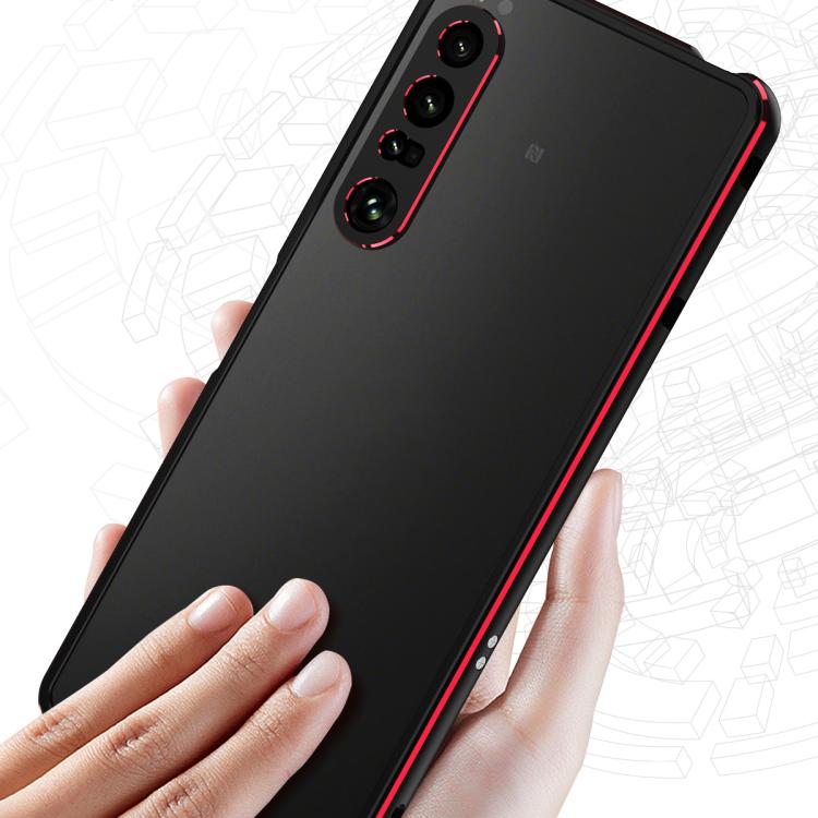 For Sony Xperia 1 VII Aurora Series Lens Protector + Metal Frame Phone Case