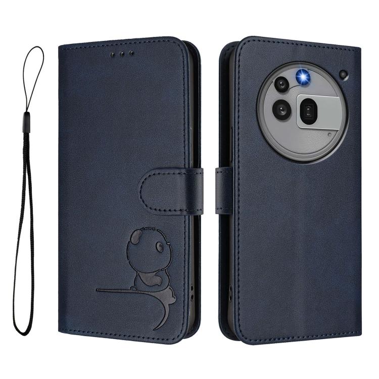 For Nothing Phone 3a Pro Litter Panda Embossing RFID Leather Phone Case with Lanyard