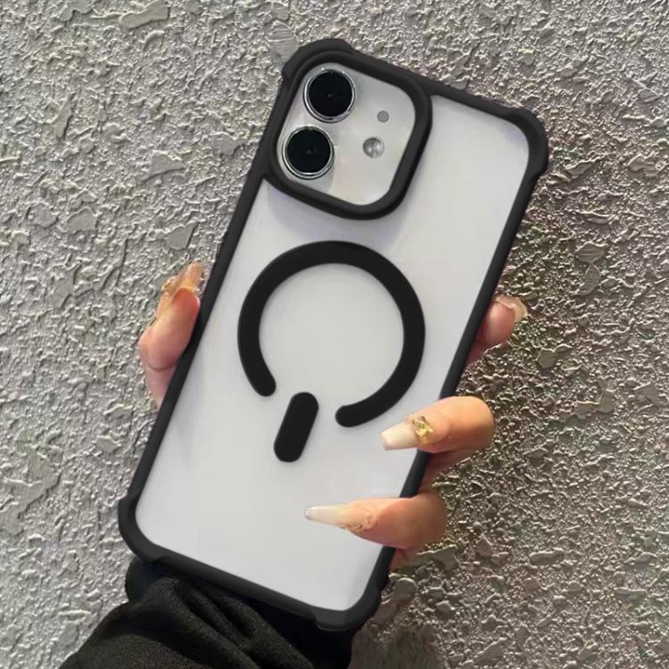 For iPhone 11 Semi-transparent Skin Feel Frosted MagSafe Phone Case