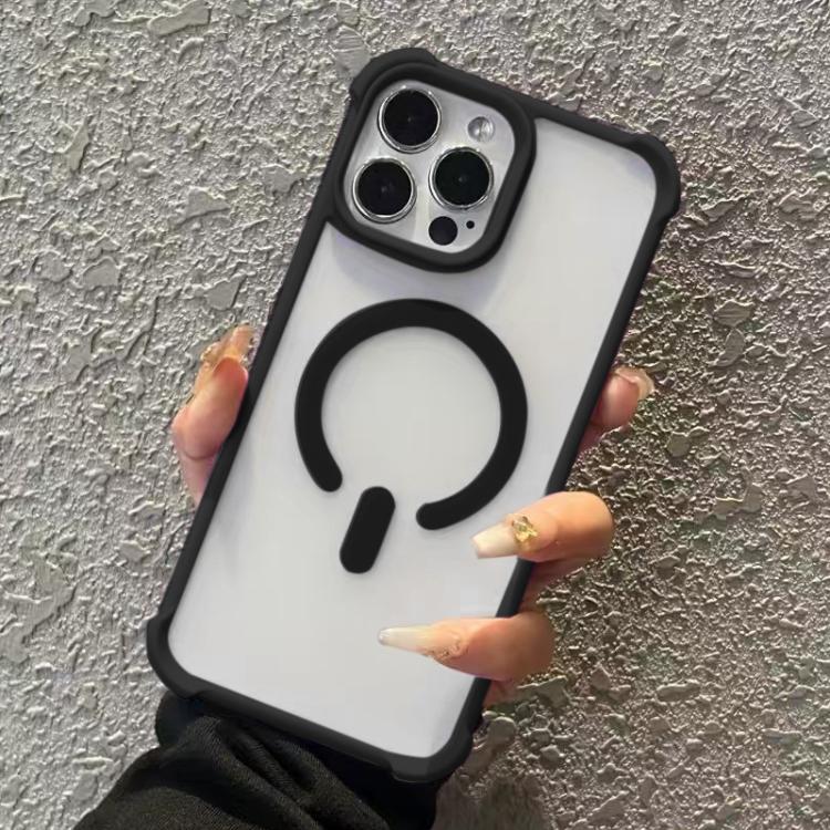 For iPhone 13 Pro Max Semi-transparent Skin Feel Frosted MagSafe Phone Case